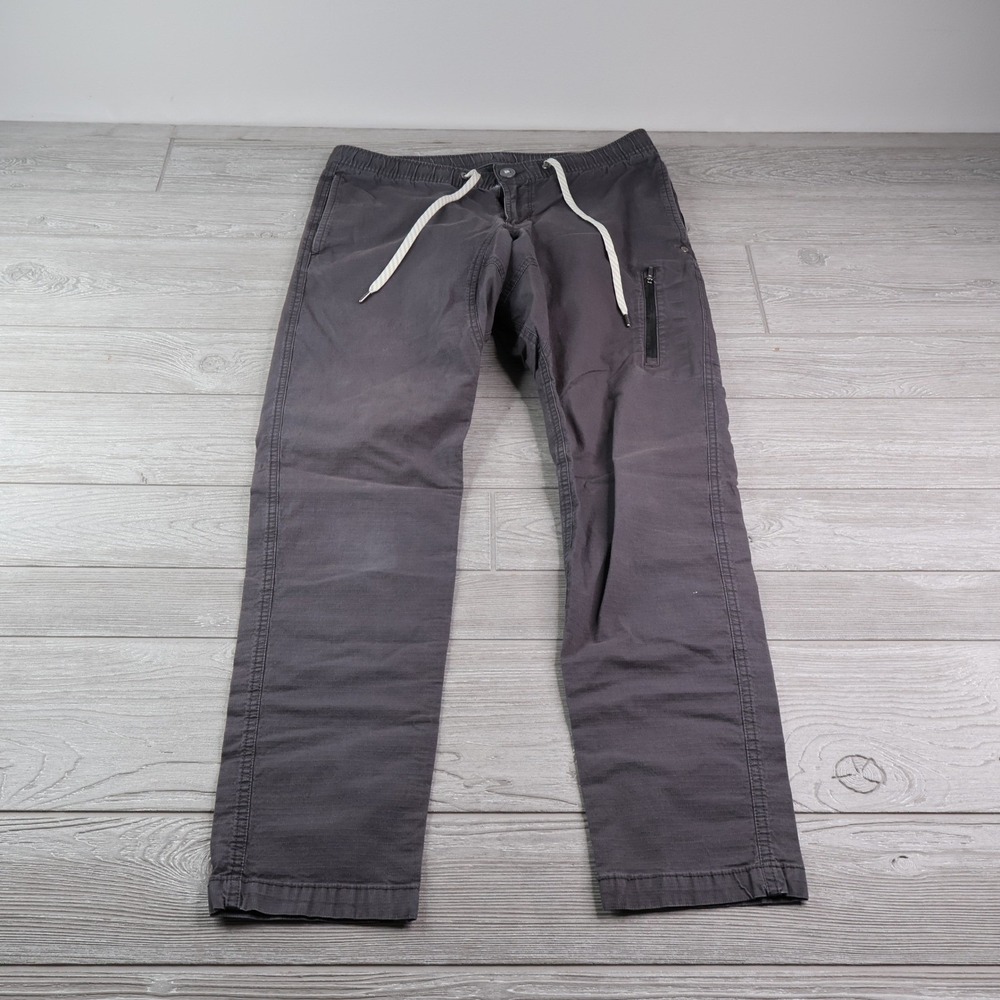 Vuori Ripstop Climber Pants Men's Medium Charcoal Grey Drawstring